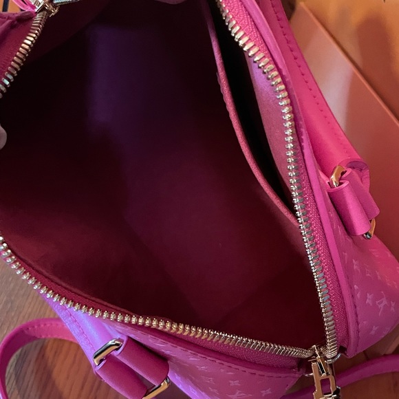 🩷 Louis Vuitton Speedy Bandouliere Nanogram 20 Rose EUC ONE OWNER - Picture 13 of 17